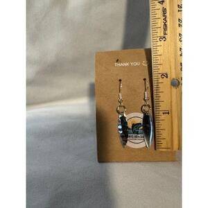 Custom Blade Earrings – Sterling Silver Hooks – Handmade